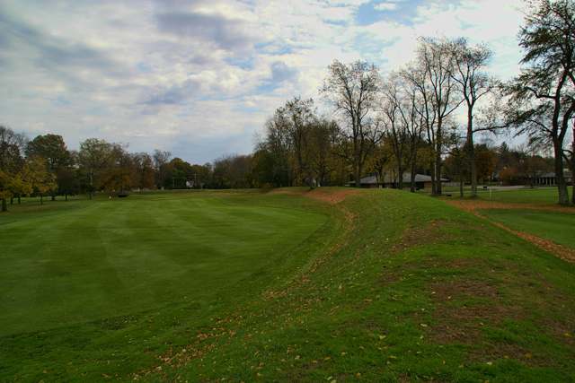 A modern view of the surviving Newark Earthworks, part of the Hopewell Ceremonial Earthworks UNESCO World Heritage Site.
