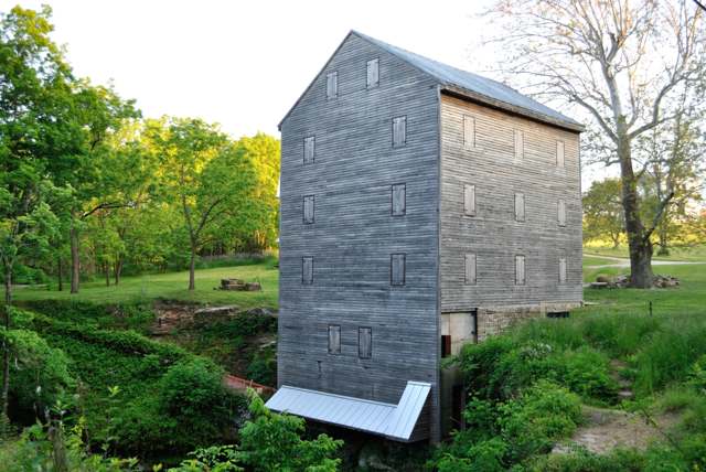 The Rock Mill, built in 1824, on the Hocking River near Carroll