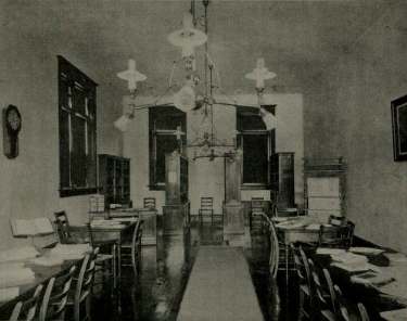 The Delaware city library, then housed in the Masonic Temple