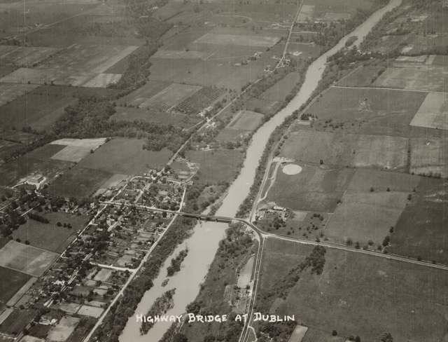Aerial view of Dublin, Ohio, May 1929.