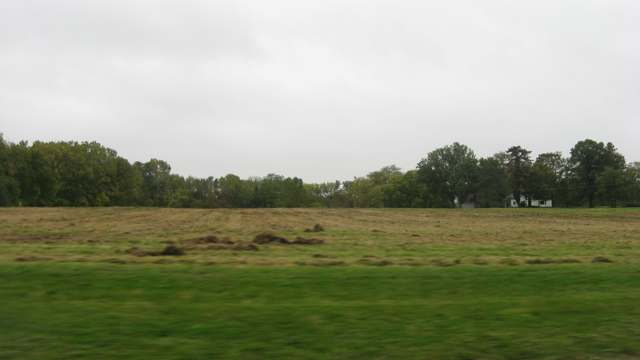 Fields on Bright Road, Dublin, east of the Scioto River, site of the Holder-Wright Works earthwork; photographed 2011 (the earthwork itself is not visible above ground).