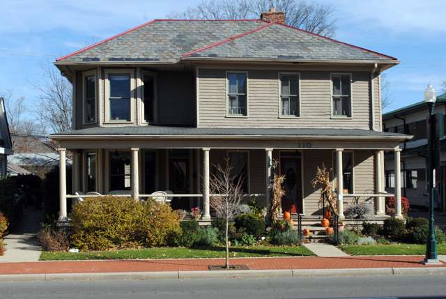 The Nafzger-Miller House in Gahanna, listed on the National Register of Historic Places in 1999.