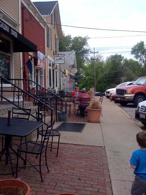 A wooden building in Galena, Ohio