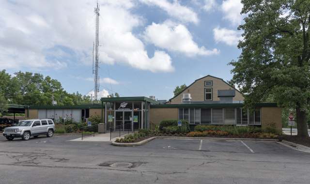 The Grandview Heights Municipal Building on Grandview Avenue, on the site locally remembered as home to the 'Herschler Mound.' Photographed 2018.