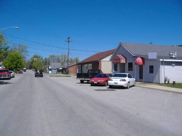 Central business district, Harrisburg, Ohio, April 2012