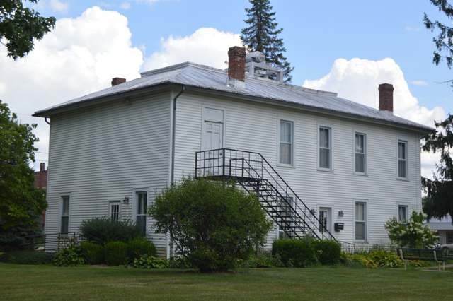 The Hartford Township and village hall, on the public square