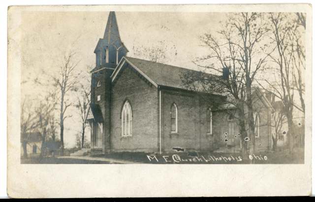 Postcard of the Methodist Episcopal Church, Lithopolis