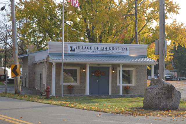 Lockbourne Village Hall, at the junction of Commerce and Landis Streets; photographed 2015