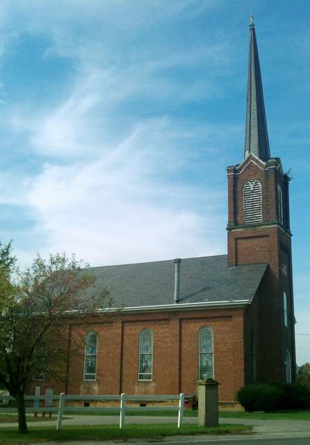 Zion's Evangelical Lutheran Church, a second view of the 1873 building. Photographed September 2012.