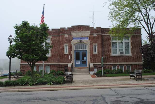 The former Pickerington Carnegie Library, listed on the National Register of Historic Places in 1993