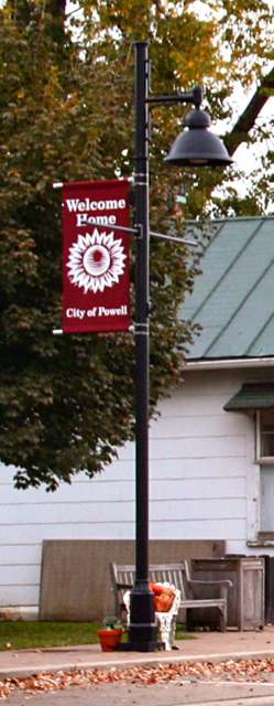 A street in historic downtown Powell