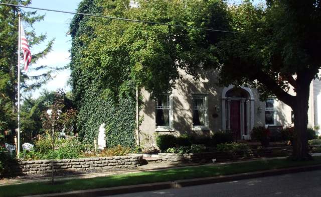 Brick buildings in the Rushville Historic District
