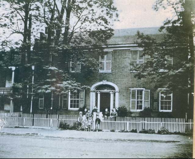 The Dr. Simon Hyde House, built 1830, an Underground Railroad site in Rushville