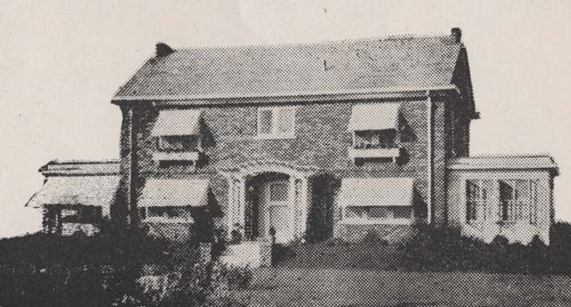 The Carmack residence at Roxbury and Chelsea Roads, the fourth house completed in Upper Arlington (finished in early 1916); published in Norwester magazine, February 1918.