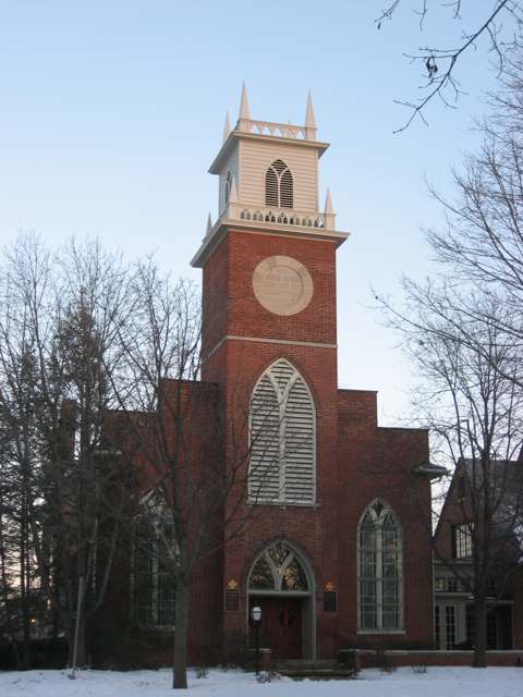 St. John's Episcopal Church, built 1827, where Philander Chase served as rector before founding Kenyon College.