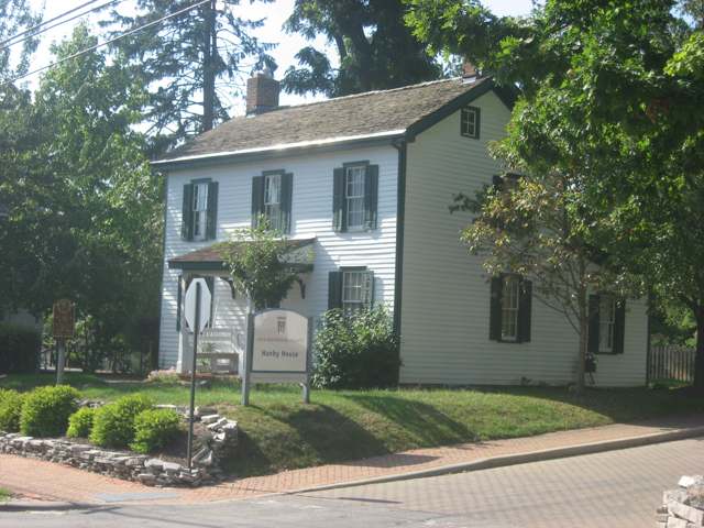 The Benjamin Hanby House at 160 W. Main Street, Westerville, built 1853, photographed in 2013.