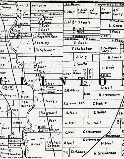 Map of Clinton Township, Franklin County, Ohio, drawn by E. F. Wheeler of Columbus.