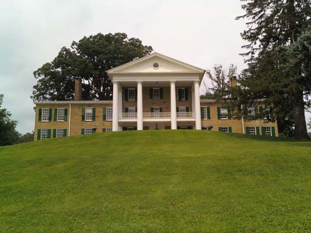 Bryn Du Mansion, formerly McCune's Villa, viewed from the Great Front Lawn