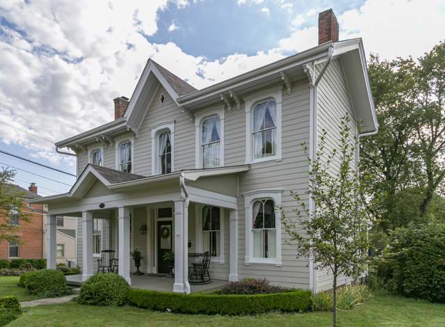 The Rarey House in Groveport, an Italianate residence tied to the Rarey family for whom Rarey's Port was named; photographed 2021