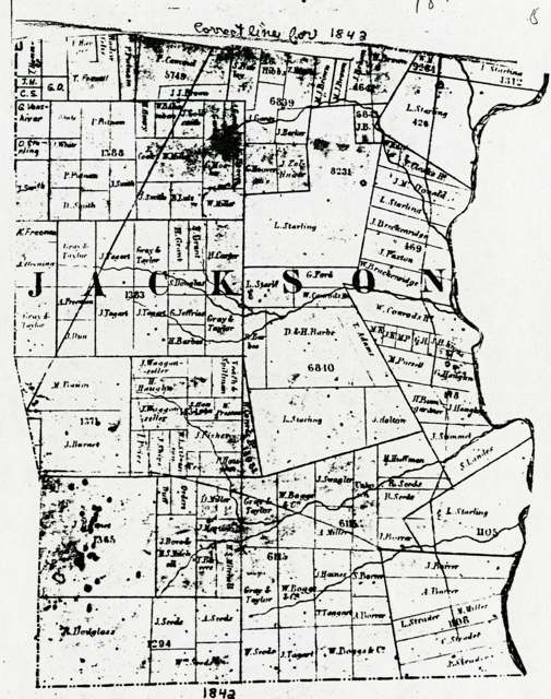 Map of Jackson Township, Franklin County, Ohio, drawn by E. F. Wheeler of Columbus.