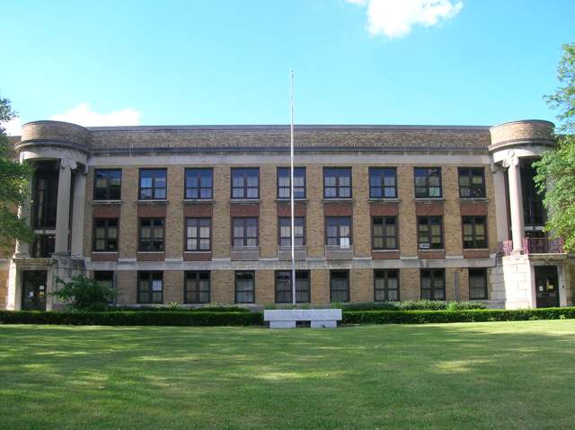 Linden-McKinley High School in the Linden neighborhood; photographed 2008