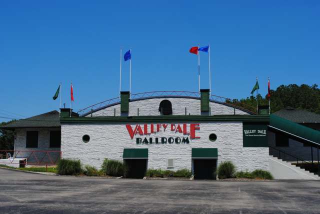 The Valley Dale Ballroom on Sunbury Road, rebuilt 1925 after an earlier hall burned; photographed 2011