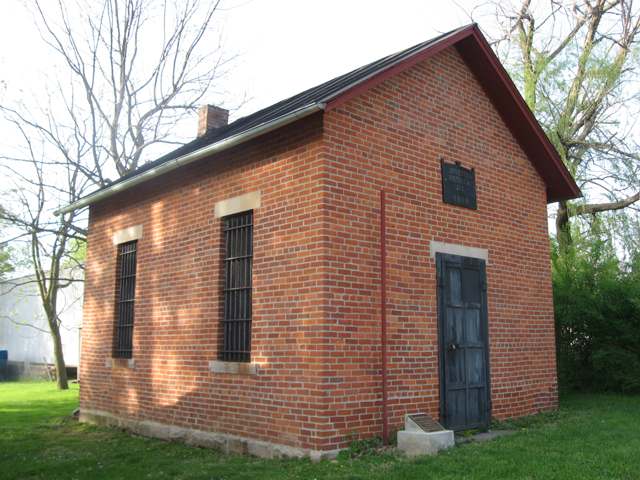 The Johnstown Jail, built 1888, listed on the National Register of Historic Places