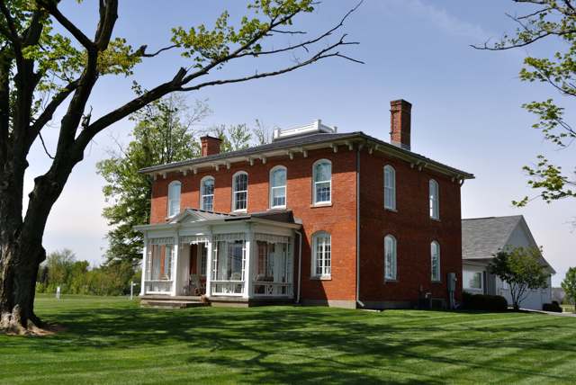 The Gooding House and Tavern, built 1827, on the old Columbus-Sandusky pike in Orange Township