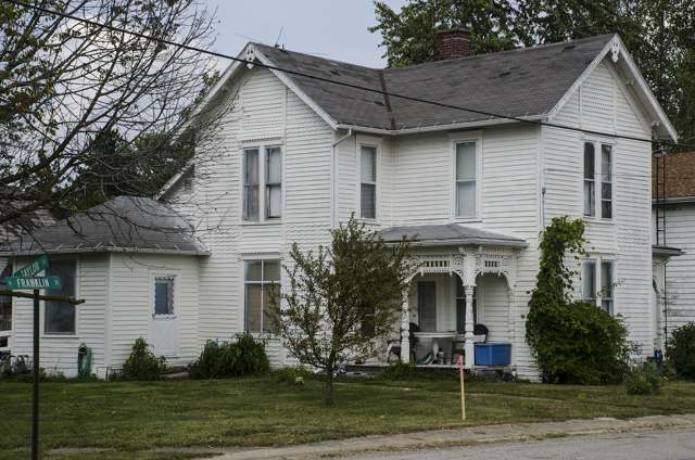 Building at 101 North Franklin Street in the village of Ashley, the township's only incorporated place