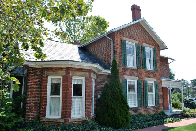 The John W. Everal Farm Buildings, listed on the National Register of Historic Places; photographed 2012