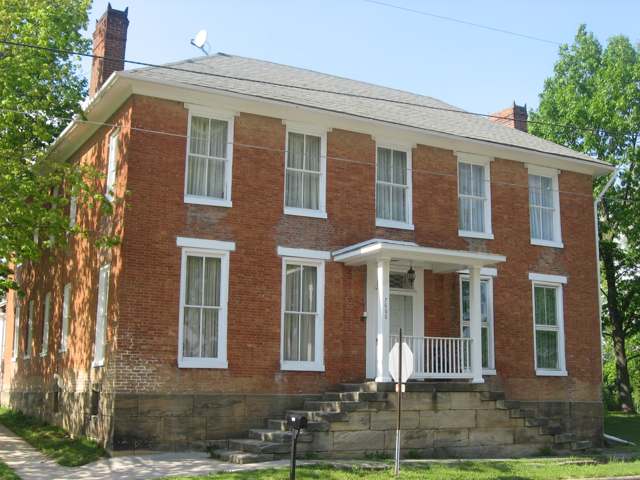 The Joseph Ijams House, 7660 Main Street, West Rushville, listed on the National Register of Historic Places