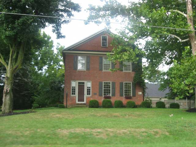 The former Center Inn, built 1829, on State Route 37 southeast of Sunbury in Trenton Township