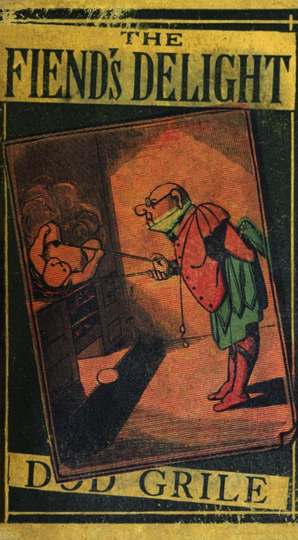 Couverture anglaise originale de The Fiend's Delight (1873) d'Ambrose Bierce