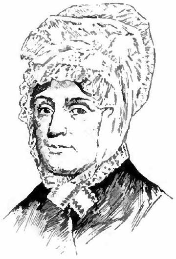 Portrait drawing of Anna Harrison, wife of William Henry Harrison, 9th president of the United States of America.