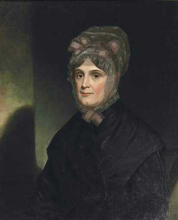 Anna Tuthill Symmes Harrison, wife of the 9th President of the United States William Henry Harrison, 1841. Creator unkno