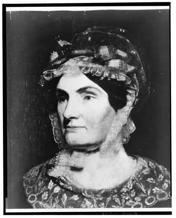 Title: Mrs. William Henry Harrison, head-and-shoulders portrait, facing left Abstract/medium: 1 photograph : black and w