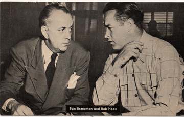 Tom Breneman and Bob Hope in 1945
