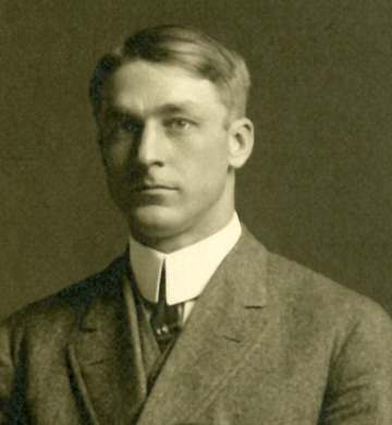 Photograph of Branch Rickey cropped from 1913 Michigan baseball team portrait