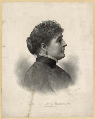 Title: Mrs. Benjamin Harrison Physical description: 1 print. Notes: This record contains unverified data from PGA shelfl