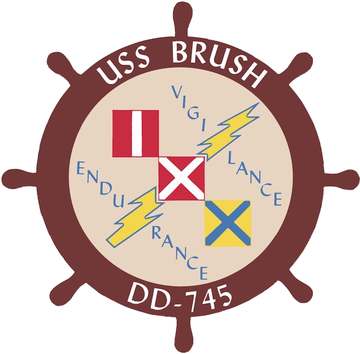 USS Brush (DD-745) insignia
