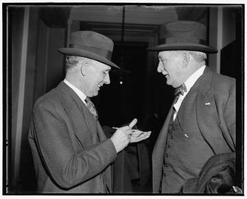 Title: Knudson and Kettering after. Washington, D.C., Dec. 6. William S. Knudsen, right, President, and Charles F. Kette