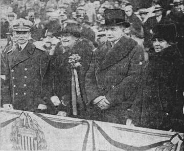 Admiral Nulton and Mrs. Nulton join Vice President Dawes and Second Lady Dawes during the 1926 Army–Navy Game at Soldier