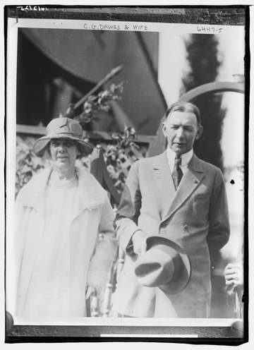 Title: C.G. Dawes and wife Abstract/medium: 1 negative : glass ; 5 x 7 in. or smaller.