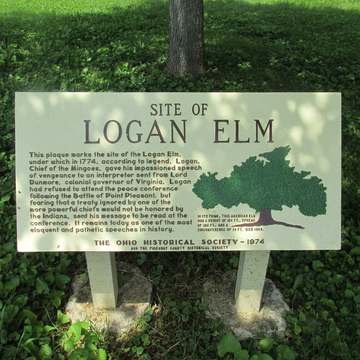 Logan Elm State Memorial in Pickaway County, Ohio.