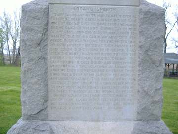 Logan monument (Logan's Lament speech)