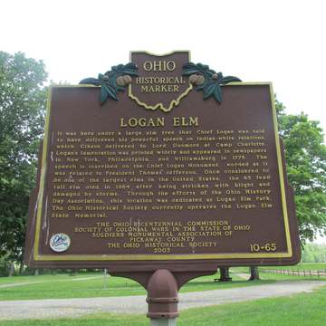 Logan Elm State Memorial in Pickaway County, Ohio.