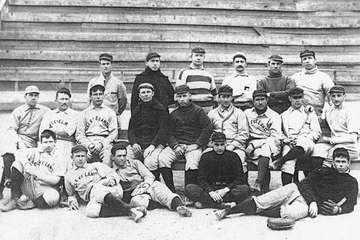 1898 Cleveland Spiders baseball teamTop row, left to right: Sport McAllister, Emmet Heidrick, Cy Young, George Bristow,