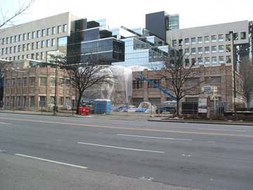 Catholic Foundation building. "Photograph featuring renovation of the building that once was home to the original Wendy'