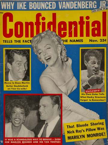 Confidential Magazine cover November 1956