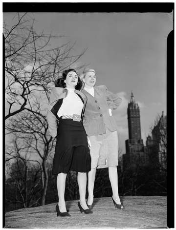 Gottlieb, William P., 1917-, photographer. [Portrait of Doris Day and Kitty Kallen, Central Park, New York, N.Y., ca. Ap